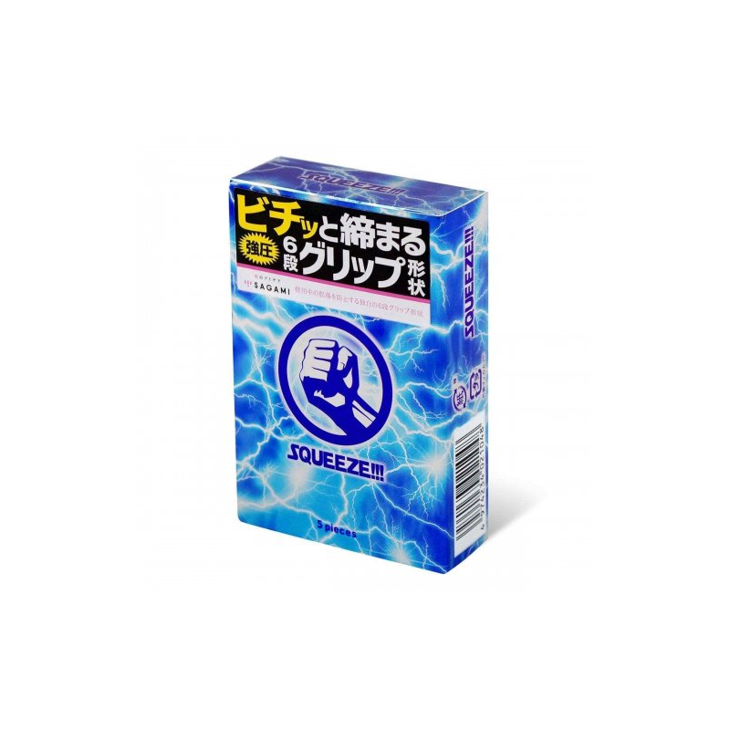 Презервативы с волнистыми зонами Sagami Squeeze 5 шт