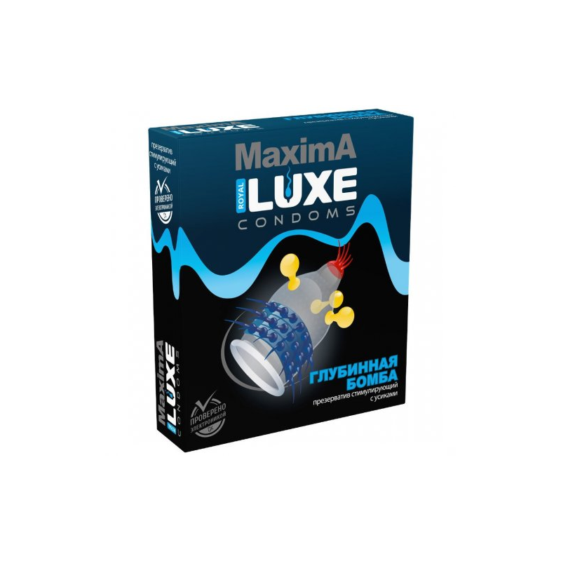 Презерватив Luxe Maxima Глубинная Бомба 1 шт