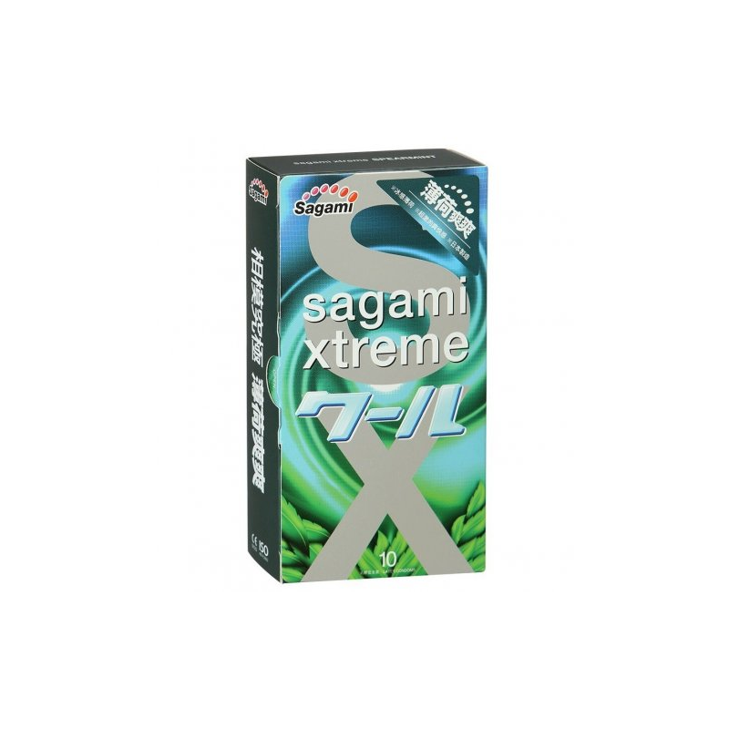 Презервативы с мятой Sagami Xtreme Mint 10 шт