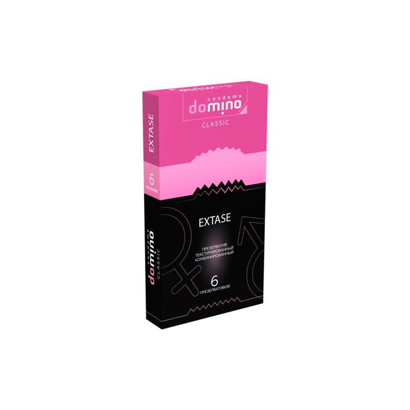 Презервативы точечно-рифленые Domino Classic Extase 6 шт