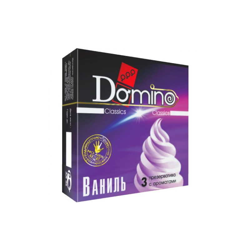Презервативы Domino Classic с ароматом ванили 3 шт