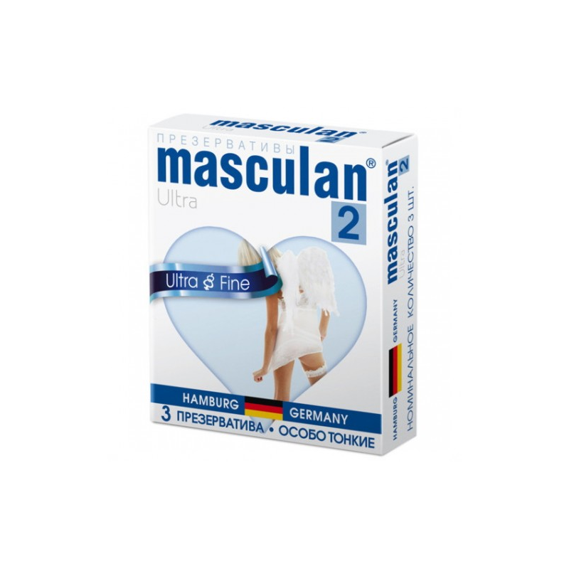 Презервативы Masculan Ultra 2, особо тонкие 3 шт