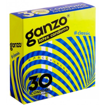 Презервативы Ganzo №30 Classic классические с обильной смазкой