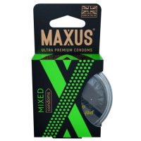 Презервативы в пластиковом кейсе Maxus №3 Air Mixed микс с обильной смазкой