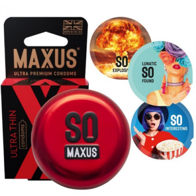 Презервативы в металлическом кейсе Maxus №3 Ultra Thin ультратонкие