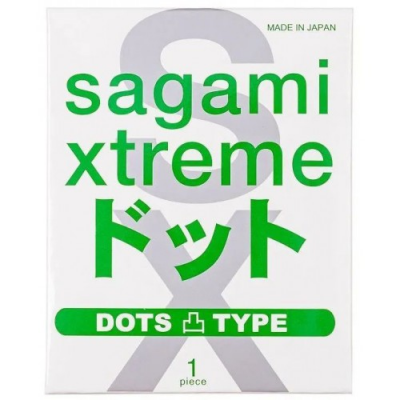Презерватив с пупырышками ультратонкий Sagami Xtreme Type-E 1 шт