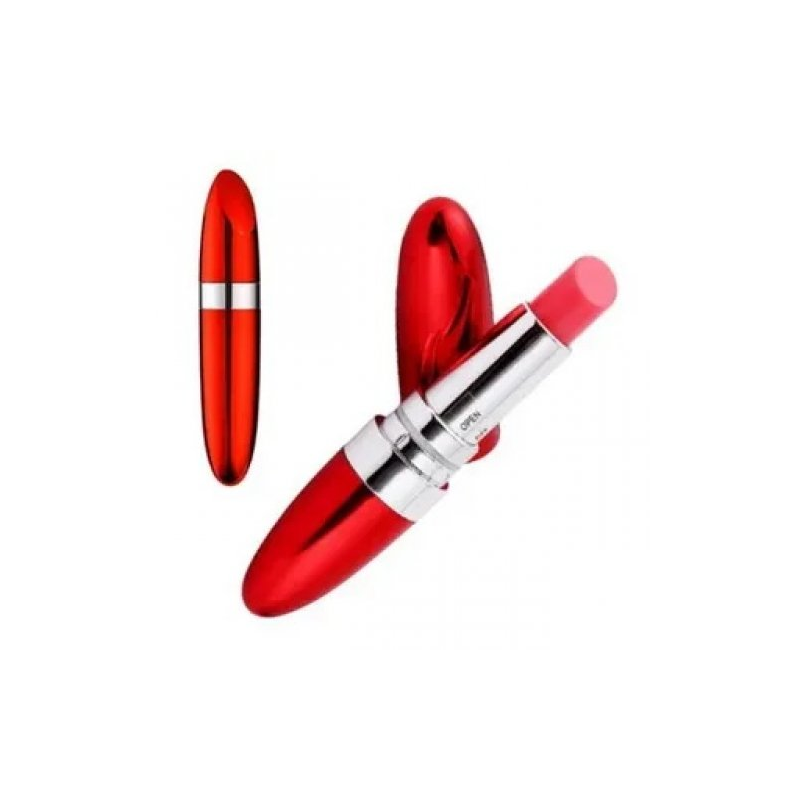 Вибростимулятор помада Vibrating Lipstick красный