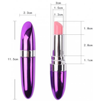 Вибростимулятор помада Vibrating Lipstick фиолетовый