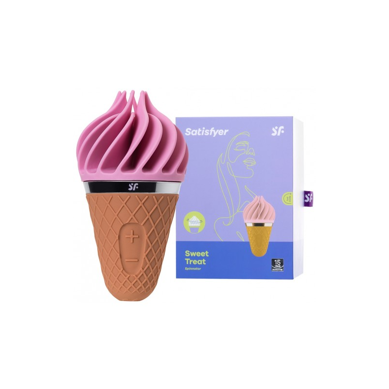 Вращающийся стимулятор Satisfyer Sweet Treat розовый