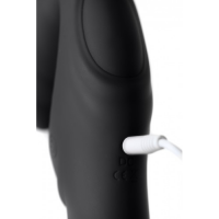 Безремневой страпон с вибрацией Black and Red by Toyfa 35 см