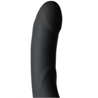 Безремневой страпон с вибрацией Black and Red by Toyfa 35 см