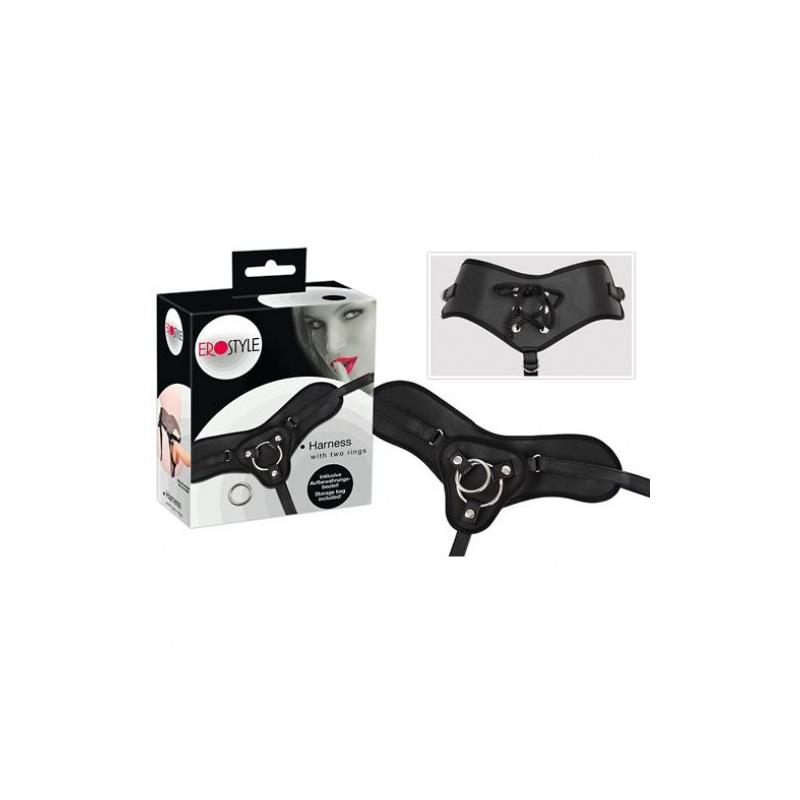 Трусики с креплением для страпона с двумя кольцами Erostyle OS
