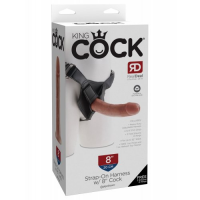 Cтрапон на трусиках мулат King Cock Strap-on Harness w 8 in Cock