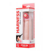 Страпон с большой реалистичной насадкой и поясом Harness