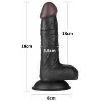 Страпон черный Easy Strapon Set 18 см