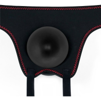 Страпон черный Easy Strapon Set 22 см