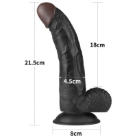 Страпон черный Easy Strapon Set 22 см