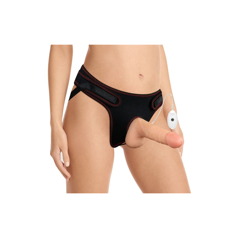 Страпон телесный с вибрацией Ingen Easy Strapon Set 18 см