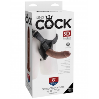 Страпон на виниловых трусиках King Cock Strap on Harness with Cock мулат 20 см