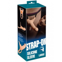 Реалистичный фаллопротез на ремнях Strap-On +6 см к длине