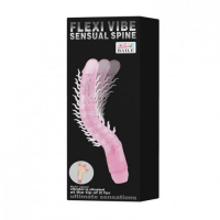 Необычный розовый стимулятор с усиками и хребтом (без вибрации)