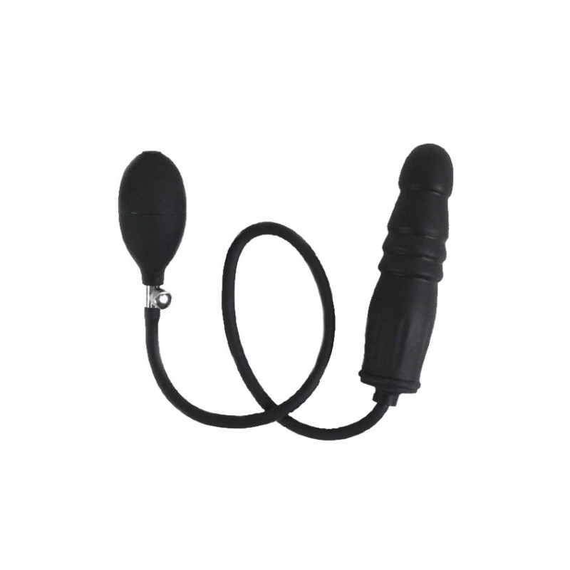 Расширяющийся ребристый фаллос с грушей