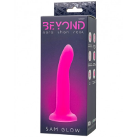 Светящийся в темноте розовый фаллоимитатор Beyond by Toyfa Sam Glow 17 см