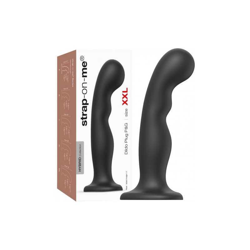 Фаллоимитатор Strap-On-Me Dildo Plug P&G XXL черный 20 см