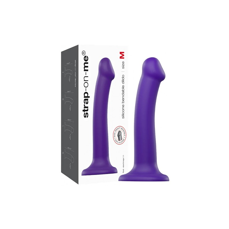 Фаллоимитатор Strap-On-Me Dildo Dual Density Semi-Realistic M фиолетовый 18 см