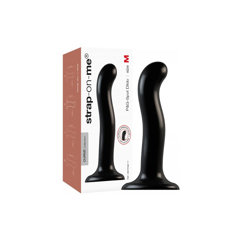 Фаллоимитатор Strap-On-Me Dildo Point P&G M черный 18 см