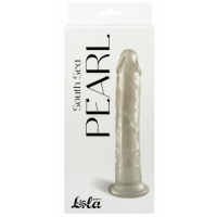 Перламутровый фаллос на присоске South Sea Pearl белый 20 см