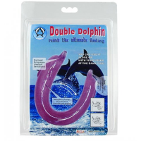 Двухголовый фаллоимитатор Double Dolphin розовый