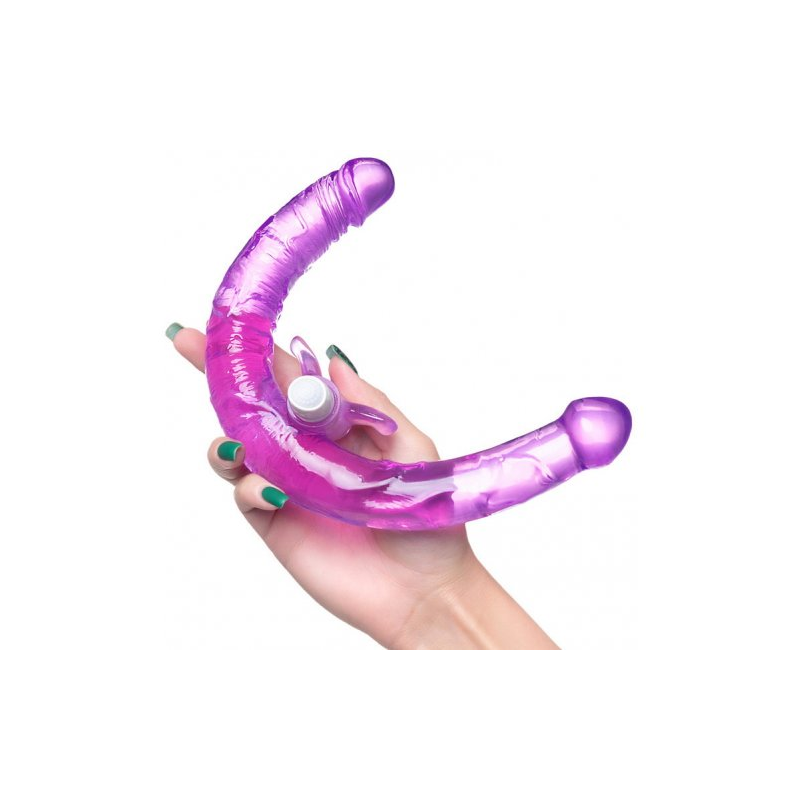 Двусторонний фаллоимитатор с вибропулей Toyfa Double Dildo