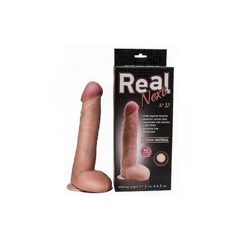 Реалистичный фаллос на присоске 9 6in Real Next №32