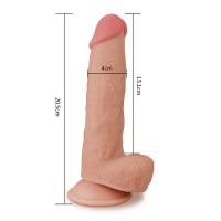 Большой реалистичный фаллос на присоске Skinlike Soft Cock 7 in