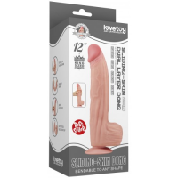 Реалистичный фаллоимитатор с эффектом двойной кожи Lovetoy Sliding-Skin Dual Layer Dong 31 см