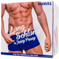 Реалистичный фаллос-торс с анальным отверстием Juicy Pussy Manuel 19 см