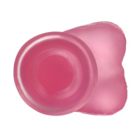 Розовый фаллос Jelly Studs Crystal Dildo Small 16 см