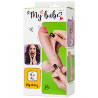 Реалистичный фаллос с подвижной крайней плотью My Babe My Honey 18 см