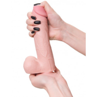 Реалистичный фаллос с подвижной крайней плотью My Babe My Dear 23 см