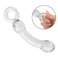 Нереалистичный фаллос из стекла 18,5 см