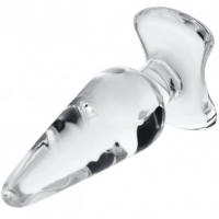 Анальная втулка из стекла Sexus Glass 12 см