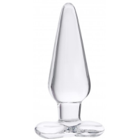 Анальная втулка из стекла Sexus Glass 12 см