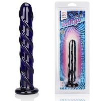 Стимулятор из стекла цвета индиго Swirl Indigo