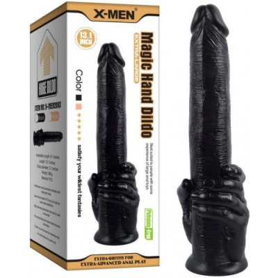 Черный фаллос X-Men Magic Hand Dildo 36 см