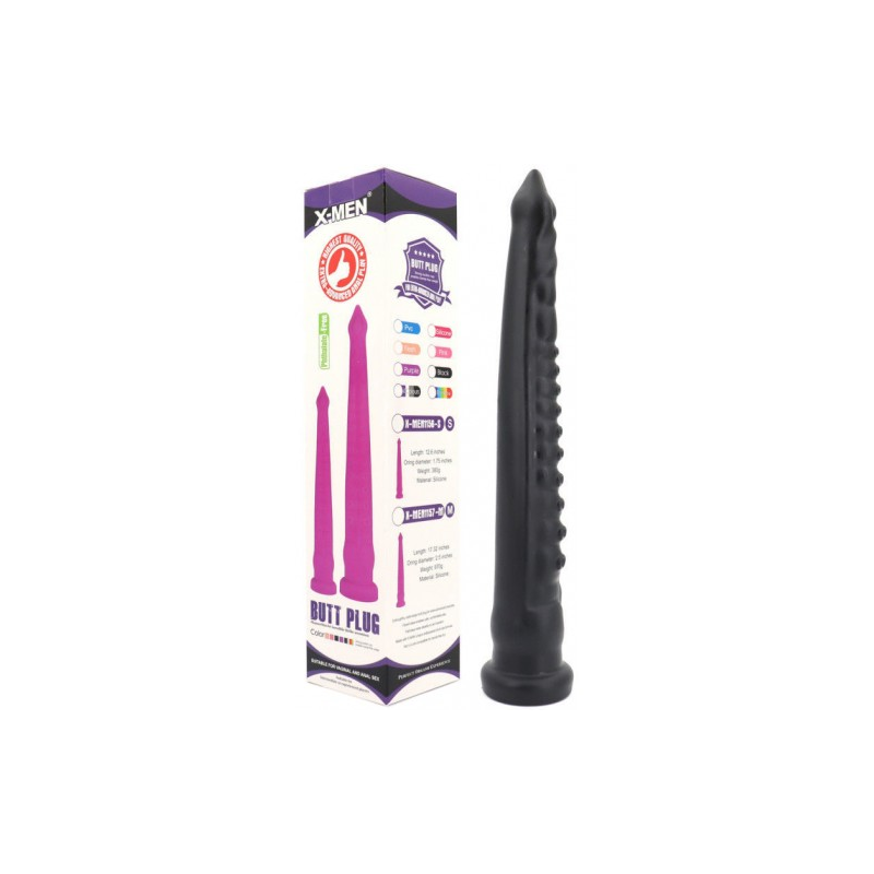 Фаллос в виде щупальца осьминога на присоске X-Men Butt Plug M 44 см