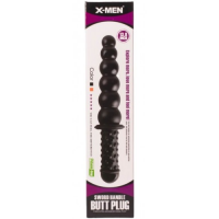 Двухсторонний фаллос с рельефной рукоятью X-Men Sword Handle Butt Plug 35 см