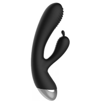 Вибратор с клиторальным стимулятором и электростимуляцией E-Stim Rabbit Vibrator