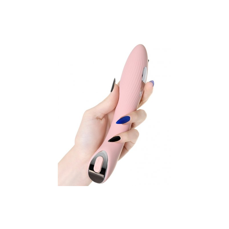 Вибратор с электростимуляцией Physics Tesla G-point розовый