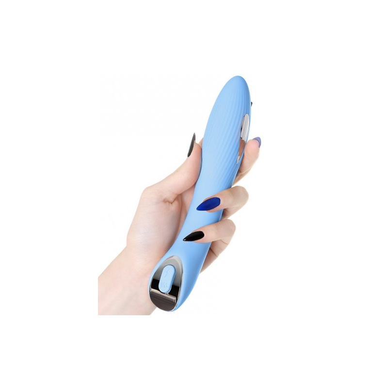 Вибратор с электростимуляцией Physics Tesla G-point голубой